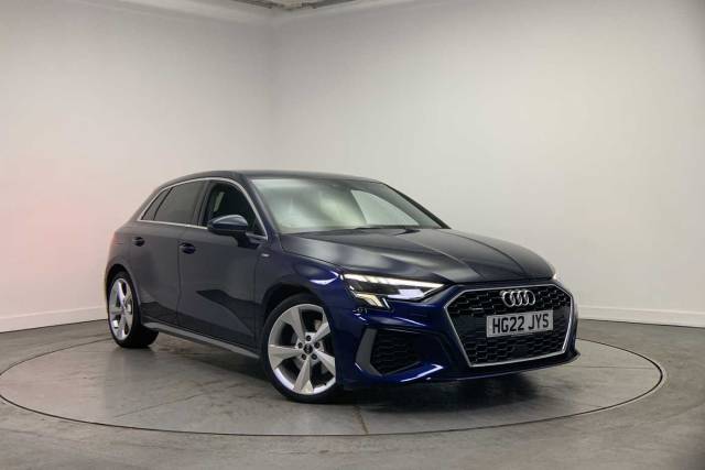 Audi A3 Sportback 2.0 S line 40 TFSI quattro 190 PS S tronic Hatchback Petrol Navarra Blue Metallic