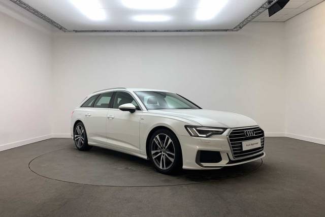 Audi A6 2.0 Avant S line 40 TDI  204 PS S tronic Estate Diesel Ibis White