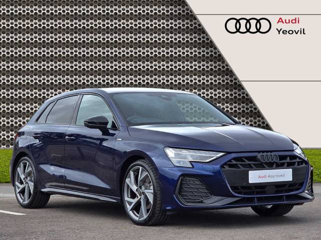 Audi A3 Sportback 1.5 Black Edition 35 TFSI  150 PS S tronic Hatchback Petrol Navarra blue, metallic