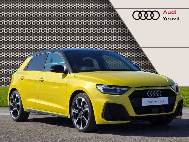 Audi A1 Sportback 1.0 Black Edition 30 TFSI  110 PS 6-speed Hatchback Petrol Python yellow, metallic