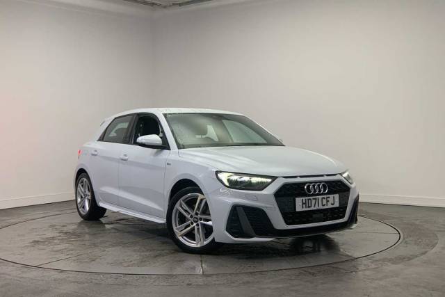 Audi A1 Sportback 1.0 S line 30 TFSI  110 PS S tronic Hatchback Petrol Glacier White Metallic