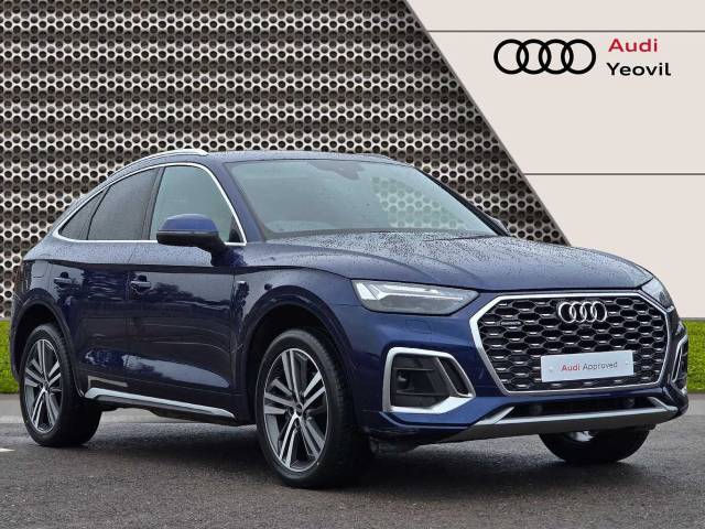 Audi Q5 Sportback 2.0 S line 40 TDI quattro 204 PS S tronic 4x4 vehicle Diesel Navarra Blue Metallic