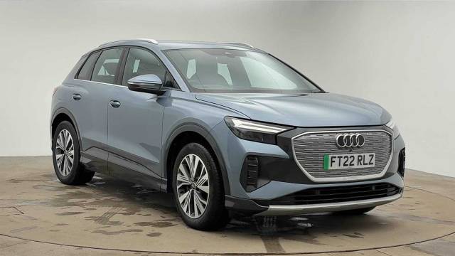 Audi Q4 e-tron Q4  Sport 40 e-tron  150,00 kW 4x4 vehicle Electric Geyser Blue Metallic