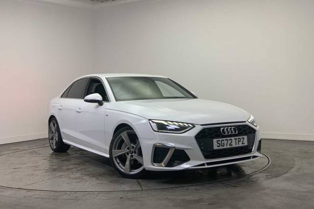 Audi A4 Saloon 2.0 S line 40 TFSI  204 PS S tronic Saloon Petrol Ibis White