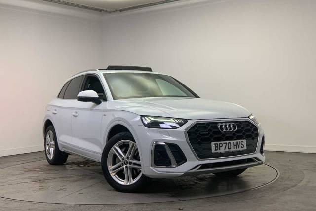 Audi Q5 2.0 S line 40 TDI quattro 204 PS S tronic 4x4 vehicle Diesel Glacier White Metallic