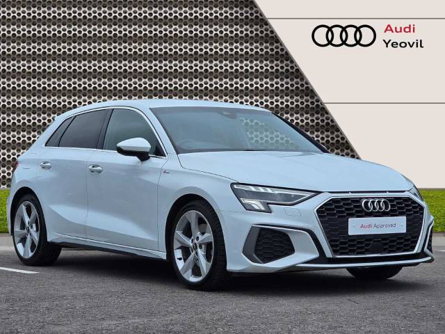 Audi A3 Sportback 1.0 S line 30 TFSI  110 PS S tronic Hatchback Petrol Glacier White Metallic