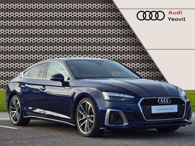Audi A5 Sportback 2.0 S line 40 TFSI  204 PS S tronic Hatchback Petrol Navarra Blue Metallic