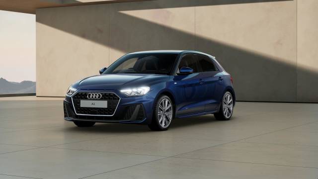 Audi A1 Sportback 1.0 AUDI A1 Sportback S line 25 TFSI 95 PS S tronic Sportback Petrol Navarra blue, metallic Mythos