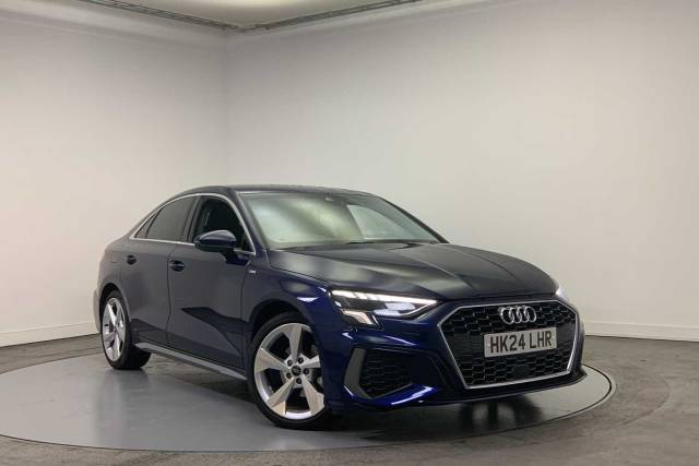 Audi A3 Saloon 1.5 S line 35 TFSI  150 PS S tronic Saloon Petrol Navarra blue, metallic