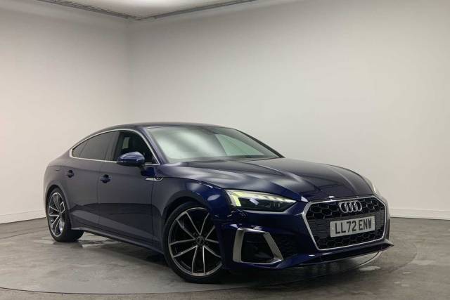 Audi A5 Sportback 2.0 S line 35 TDI  163 PS S tronic Hatchback Diesel Navarra blue, metallic