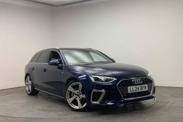Audi A4 Avant 2.0 Avant S line 40 TFSI  204 PS S tronic Estate Petrol Navarra Blue Metallic