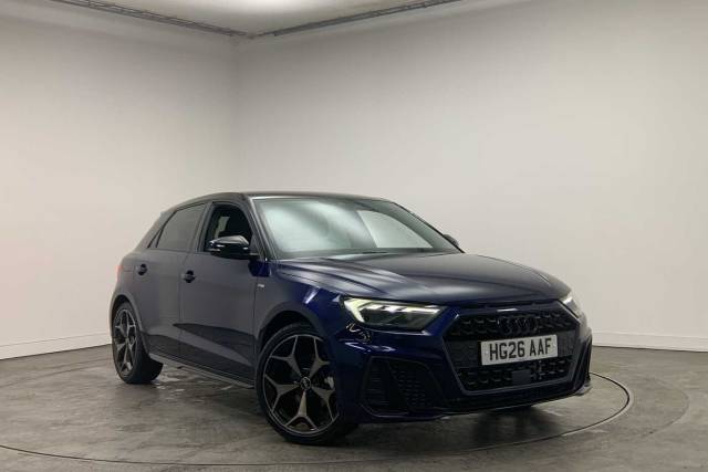 Audi A1 Sportback 1.5 Black Edition 35 TFSI  150 PS S tronic Hatchback Petrol Navarra blue, metallic