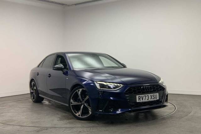 Audi A4 Saloon 2.0 Black Edition 35 TFSI  150 PS S tronic Saloon Petrol Navarra Blue Metallic
