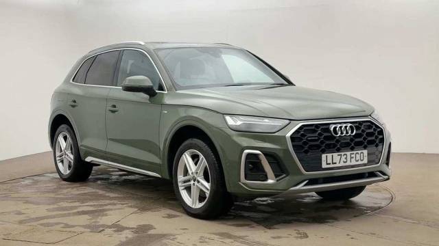 Audi Q5 2.0 S line 45 TFSI quattro 265 PS S tronic 4x4 vehicle Petrol District Green Metallic