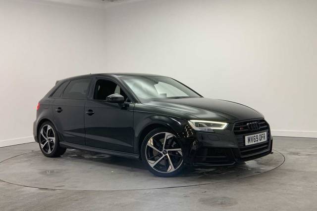 Audi S3 Sportback 2.0 Black Edition TFSI  300 PS S tronic Hatchback Petrol Panther Black Crystal Effect