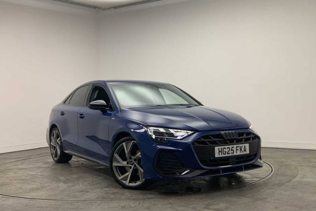 Audi A3 Saloon 1.5 Black Edition 35 TFSI  150 PS S tronic Saloon Petrol Ascari Blue Metallic