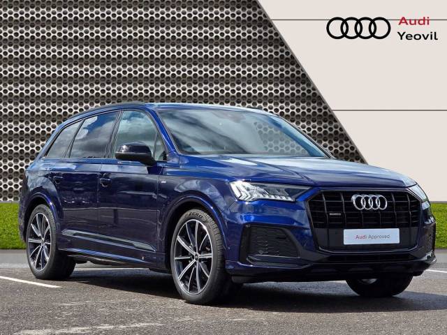 Audi Q7 3.0 Black Edition 50 TDI quattro 286 PS tiptronic 4x4 vehicle Diesel Navarra Blue Metallic