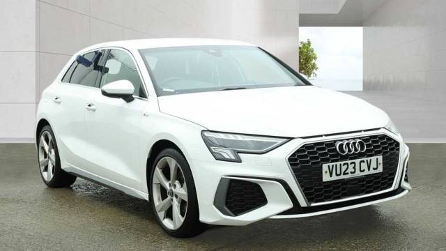 Audi A3 Sportback 1.5 S line 35 TFSI  150 PS S tronic Hatchback Petrol Ibis white, solid
