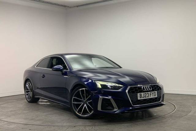 Audi A5 Coupe 2.0 Coup- S line 35 TFSI  150 PS S tronic Coupe Petrol Navarra blue, metallic