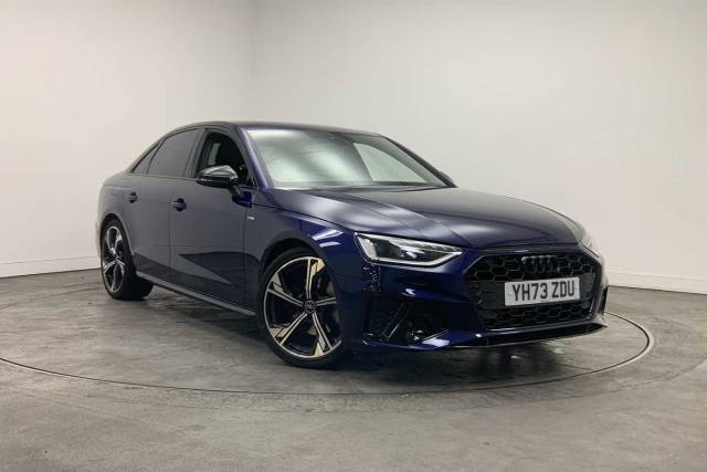 Audi A4 Saloon 2.0 Black Edition 35 TFSI  150 PS S tronic Saloon Petrol Navarra Blue Metallic