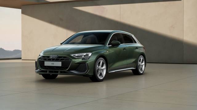 Audi A3 Sportback AUDI A3 Sportback S line TFSI e 204 PS S tronic Sportback Plug-in Hybrid District green, metallic
