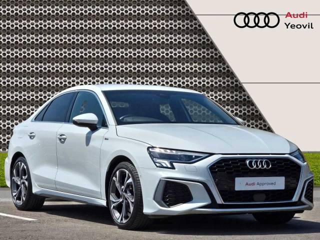 Audi A3 Saloon 1.5 (O) S line 35 TFSI  150 PS S tronic Saloon Petrol Glacier white, metallic