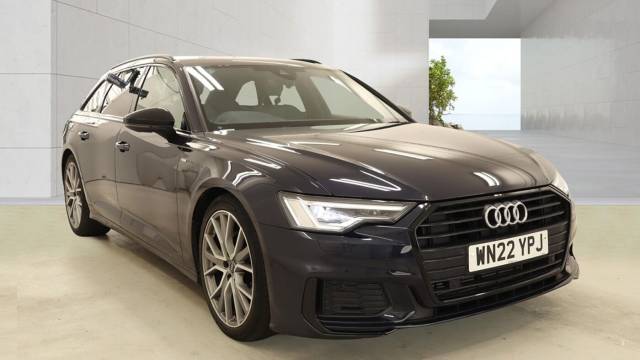 Audi A6 2.0 Avant Black Edition 40 TFSI  204 PS S tronic Estate Petrol Firmament Blue Metallic