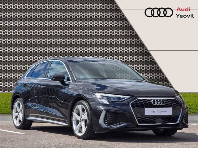 Audi A3 Sportback 1.5 S line 35 TFSI  150 PS S tronic Hatchback Petrol Mythos black, metallic