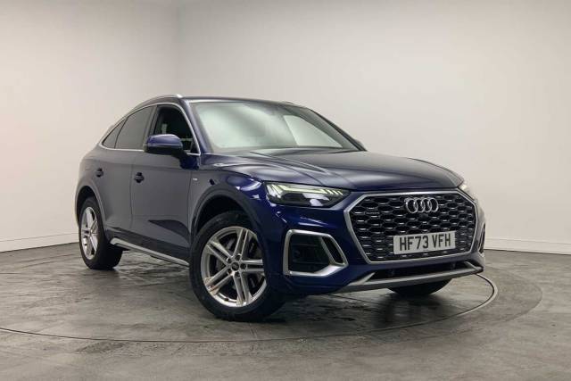 Audi Q5 Sportback 2.0 MY23.5 S line 40 TDI quattro 204 PS S tronic 4x4 vehicle Diesel Navarra blue, metallic