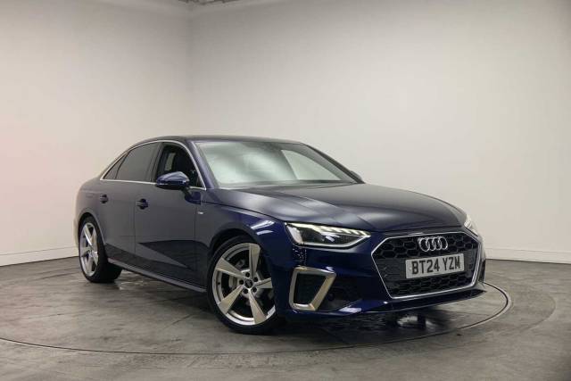 Audi A4 Saloon 2.0 S line 40 TFSI  204 PS S tronic Saloon Petrol Navarra Blue Metallic