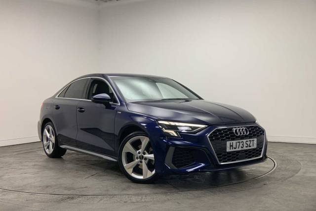 Audi A3 Saloon 1.5 S line 35 TFSI  150 PS S tronic Saloon Petrol Navarra blue, metallic
