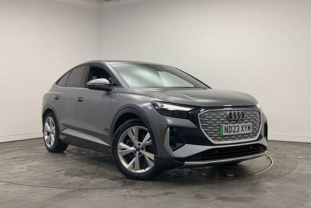 Audi Q4 Sportback e-tron S line 40  150,00 kW 4x4 vehicle Electric Typhoon grey, metallic