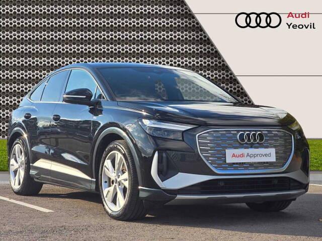 Audi Q4 Sportback e-tron S line 40  150,00 kW 4x4 vehicle Electric Mythos black, metallic
