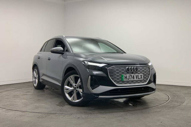 Audi Q4 e-tron S line 45  210,00 kW 4x4 vehicle Electric Pebble grey, solid