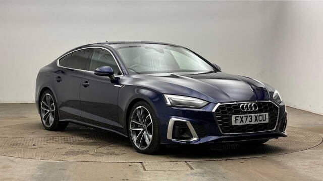 Audi A5 Sportback 2.0 S line 40 TFSI  204 PS S tronic Hatchback Petrol Navarra Blue Metallic