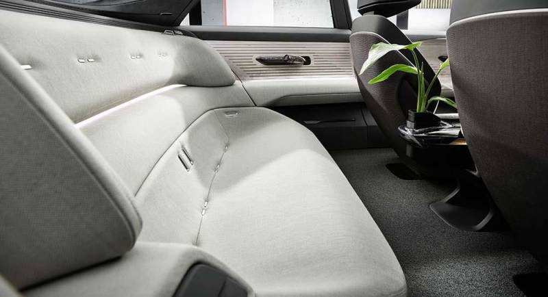 Audi grandsphere interior backseat