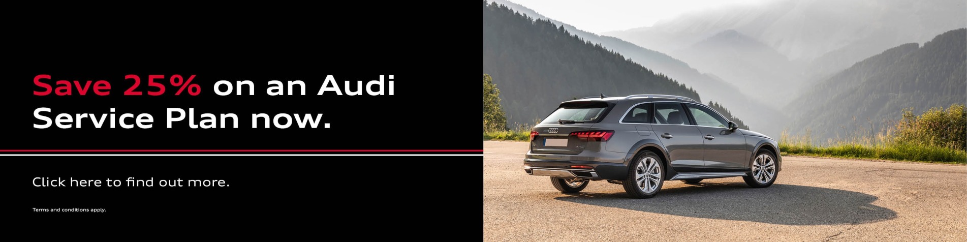 25% off Audi Service Plans